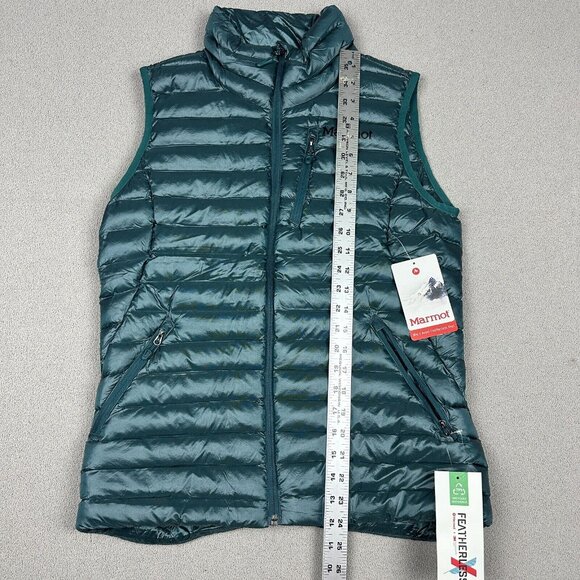 New Marmot Women's Avant Vest NWT Featherless Down Alternative Deep Teal Medium - Picture 9 of 9